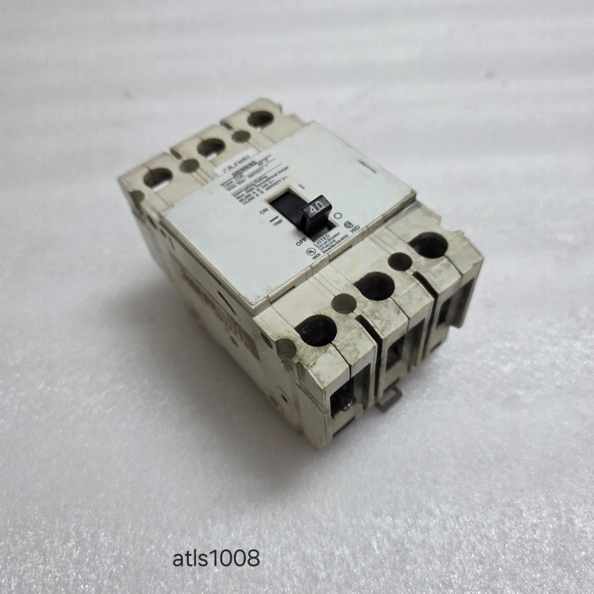 SIEMENS CQD340 MOLDED CASE CIRCUIT BREAKER 40A