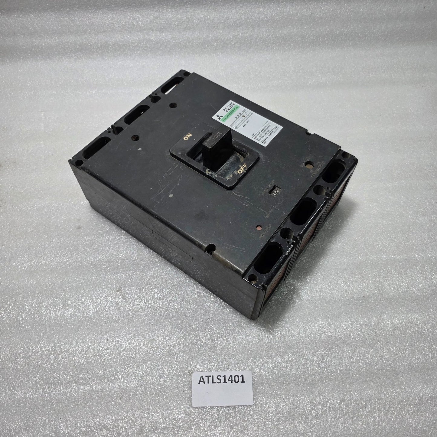 MITSUBISHI DSN600-CA 3-POLE DE-ION SWITCH / NO-FUSE SWITCH 600A