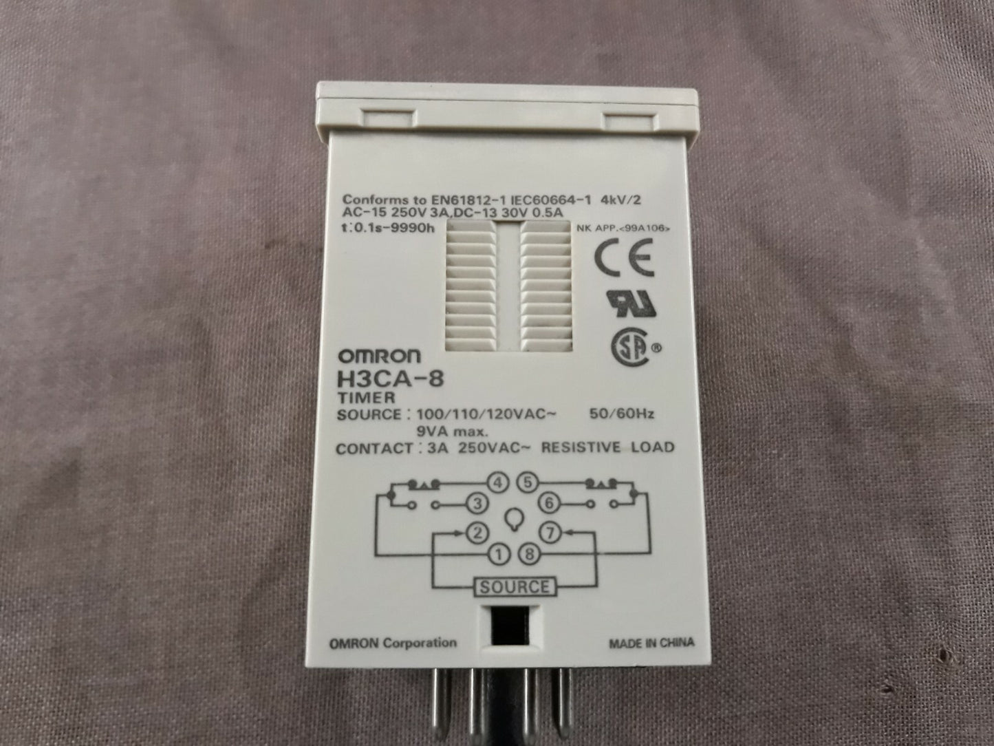 Omron H3CA-8 AC100/110/120 Solid State Timer 8 Pin