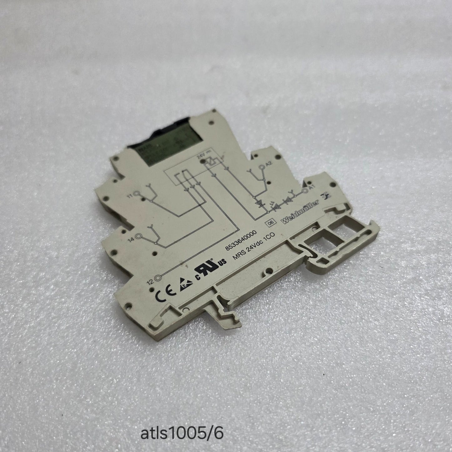 6 UNIT X WEIDMÜLLER 8533640000 MICROSERIES RELAY MODULE MRS 24VDC X 1CO LOT OF 6