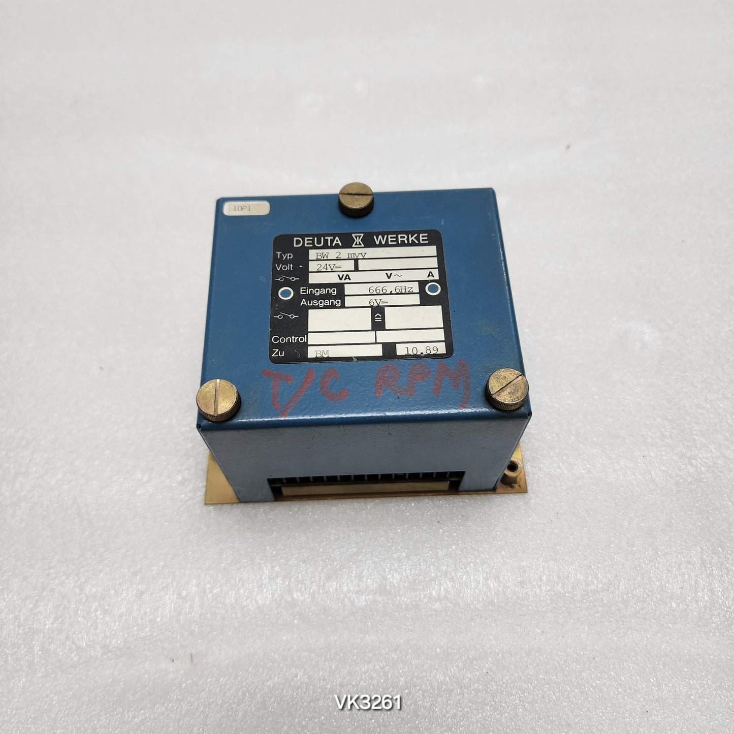 DEUTA WERKE BW 2 MYV 24VDC