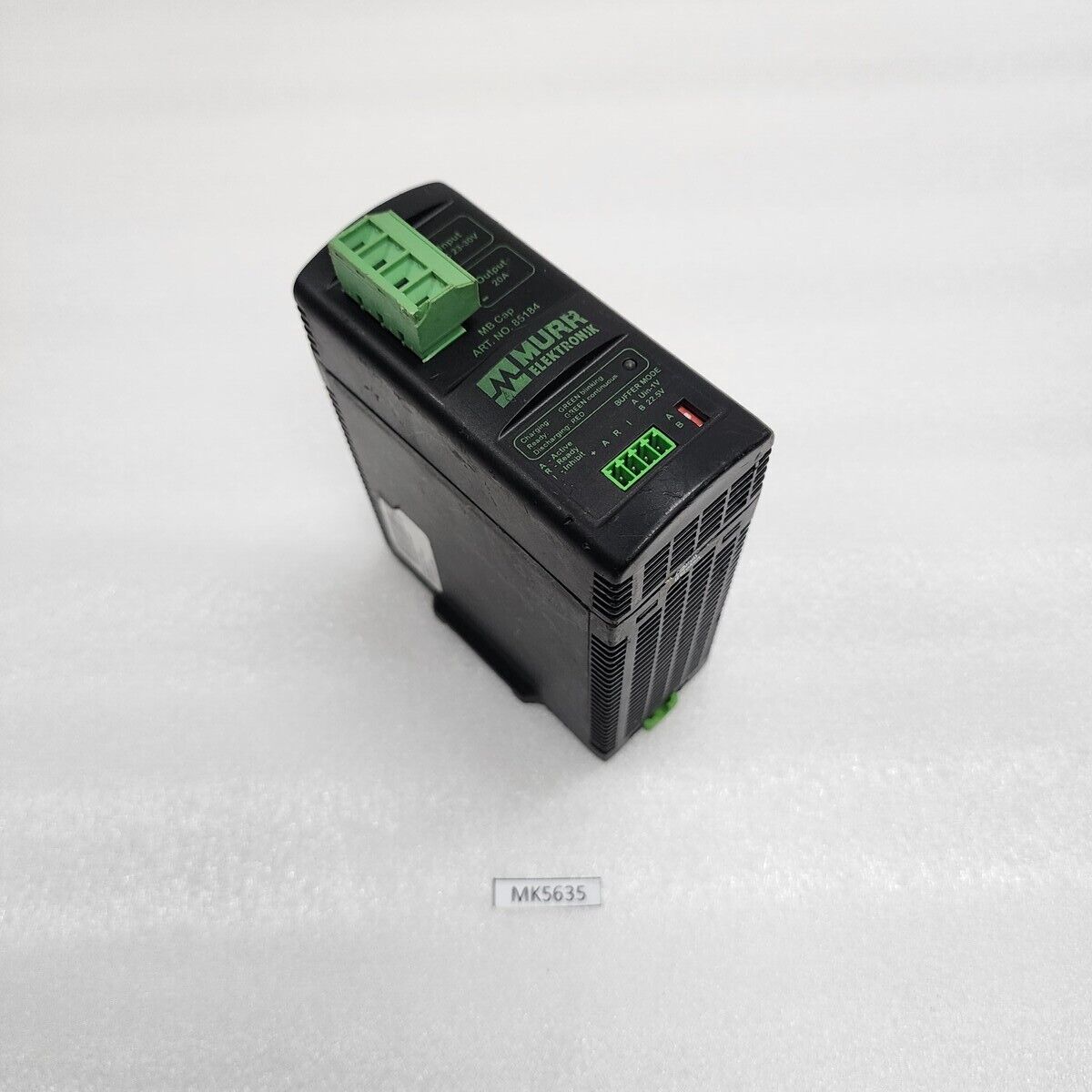 MURR ELEKTRONIK MB CAP 20/24 MAINTENANCE FREE BUFFER RELAY 85184 22-28VDC 20A