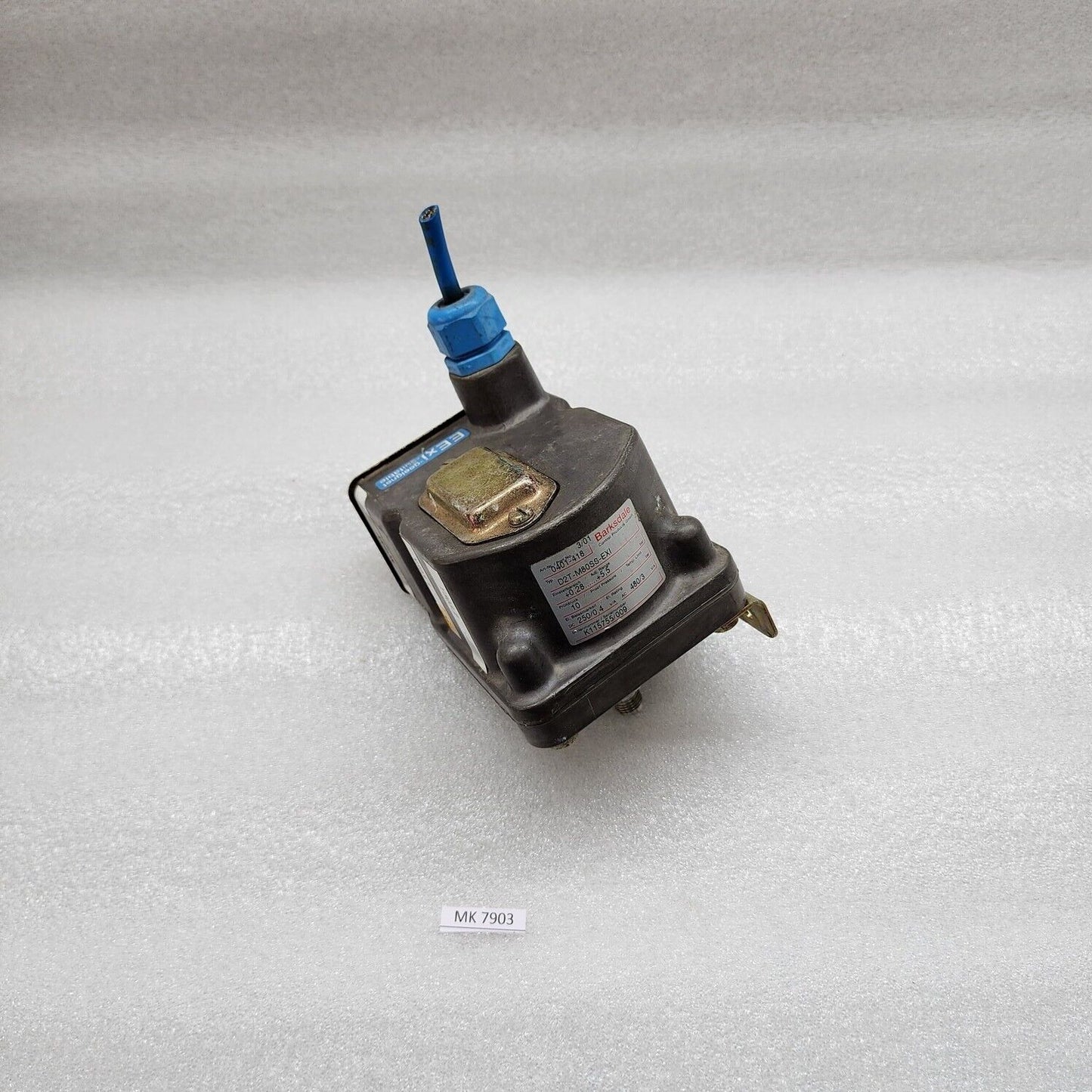 BARKSDALE 0401-418 PRESSURE SWITCH D2T-M80SS-EXI 250VAC/480VAC