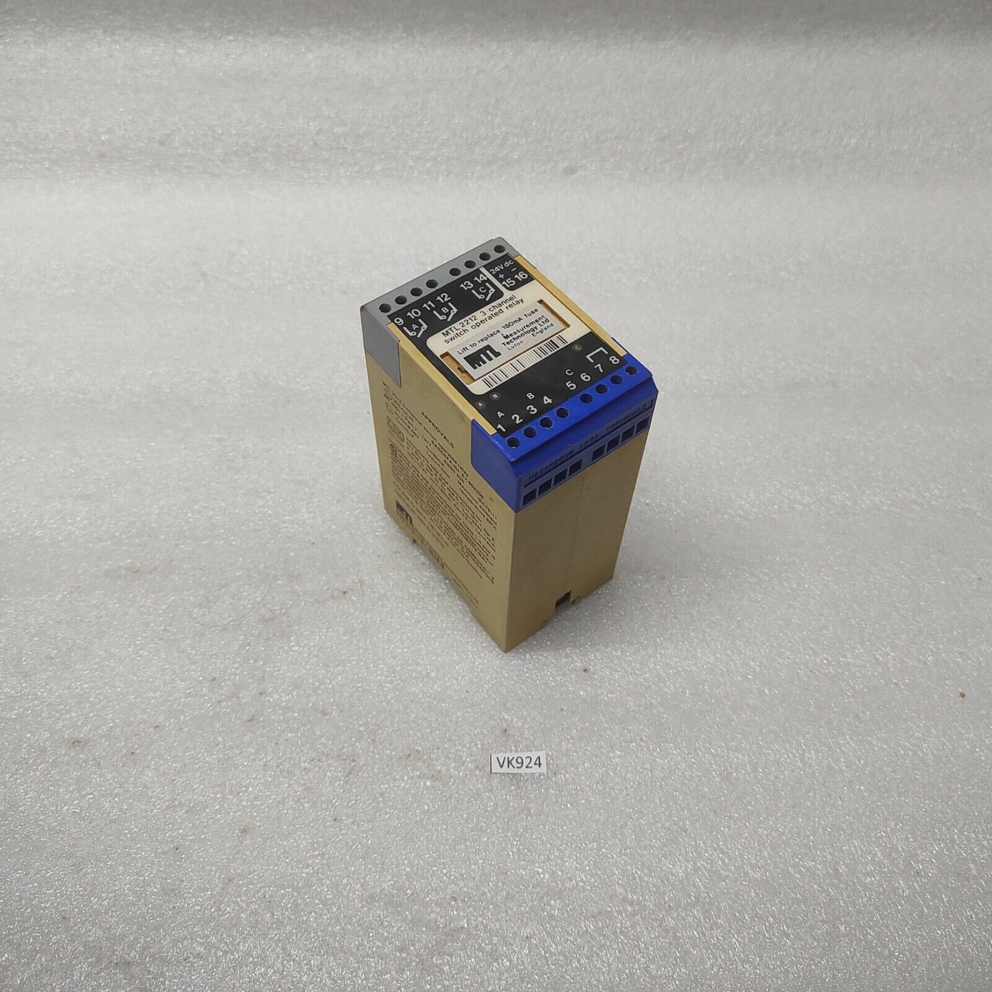 MEASUREMENT TECHNOLOGY MTL2212 3-CH SWITCH OPERATED RELAY 24VDC