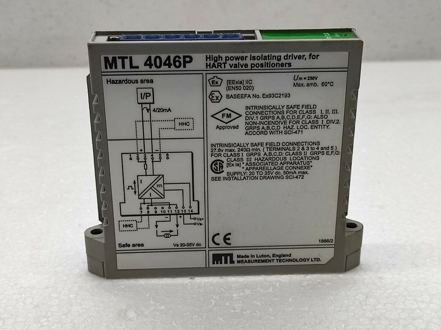 Measurement Technology MTL 4046P High Power Isolating Driver