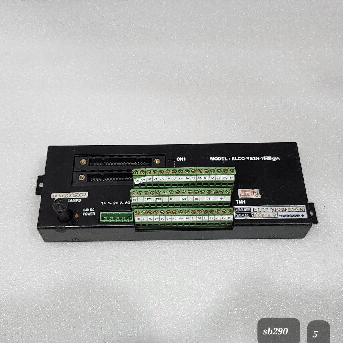 YOKOGAWA ELCO-YB3N-10@A TERMINAL BOARD 24VDC