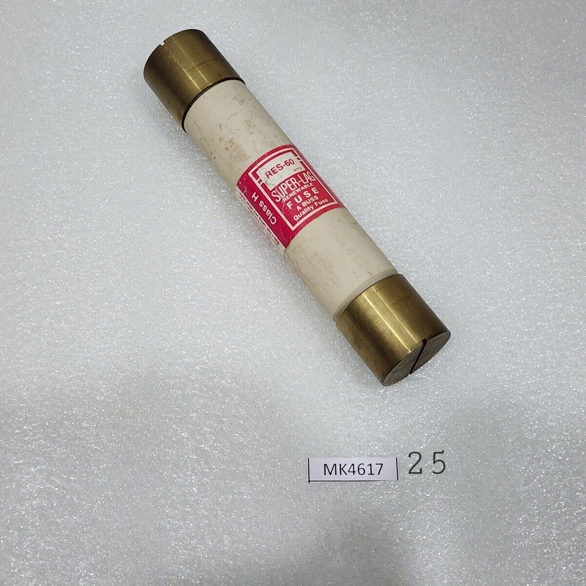 BUSSMAN SUPER-LAG RENEWABLE RES-60 60A FUSE LOT OF 2 UNITS