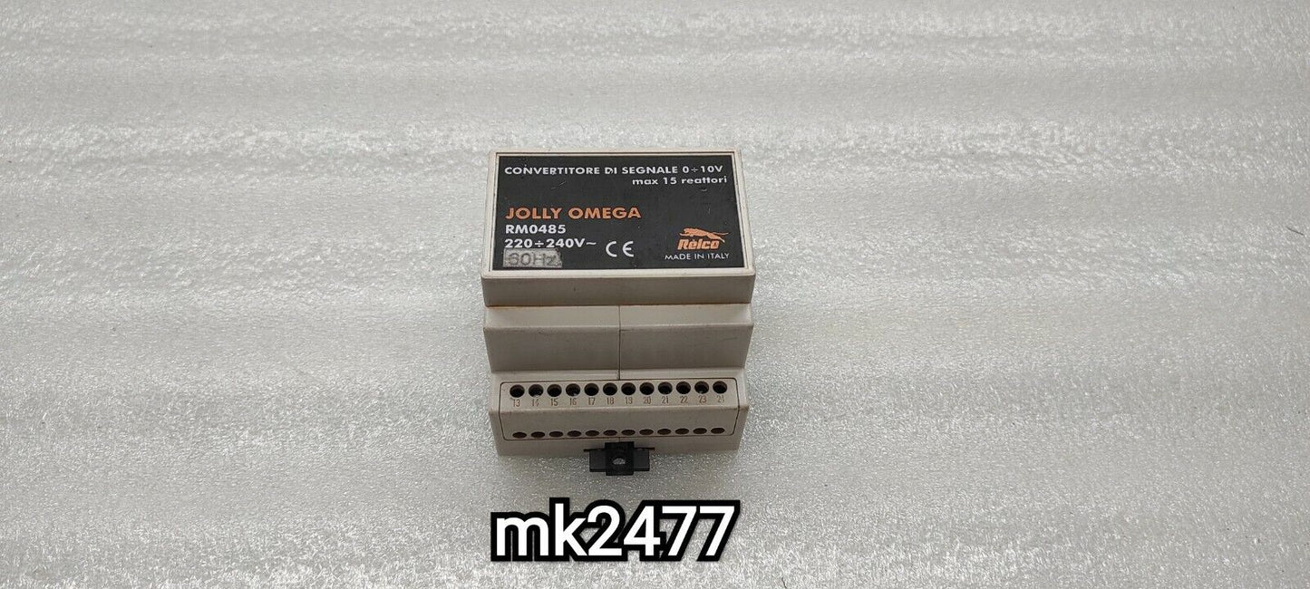 JOLLY OMEGA RELCO RM0485 SIGNAL CONVERTER 220-240V