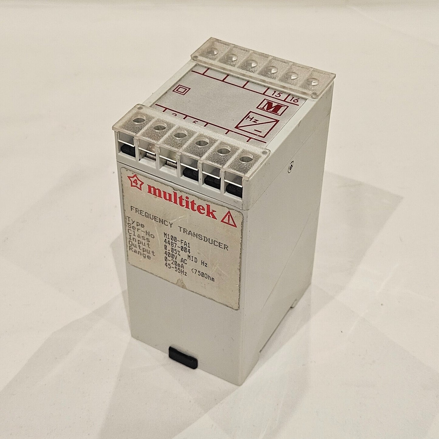MULTITEK M100-FA1 FREQUENCY TRANSDUCER 45-55HZ