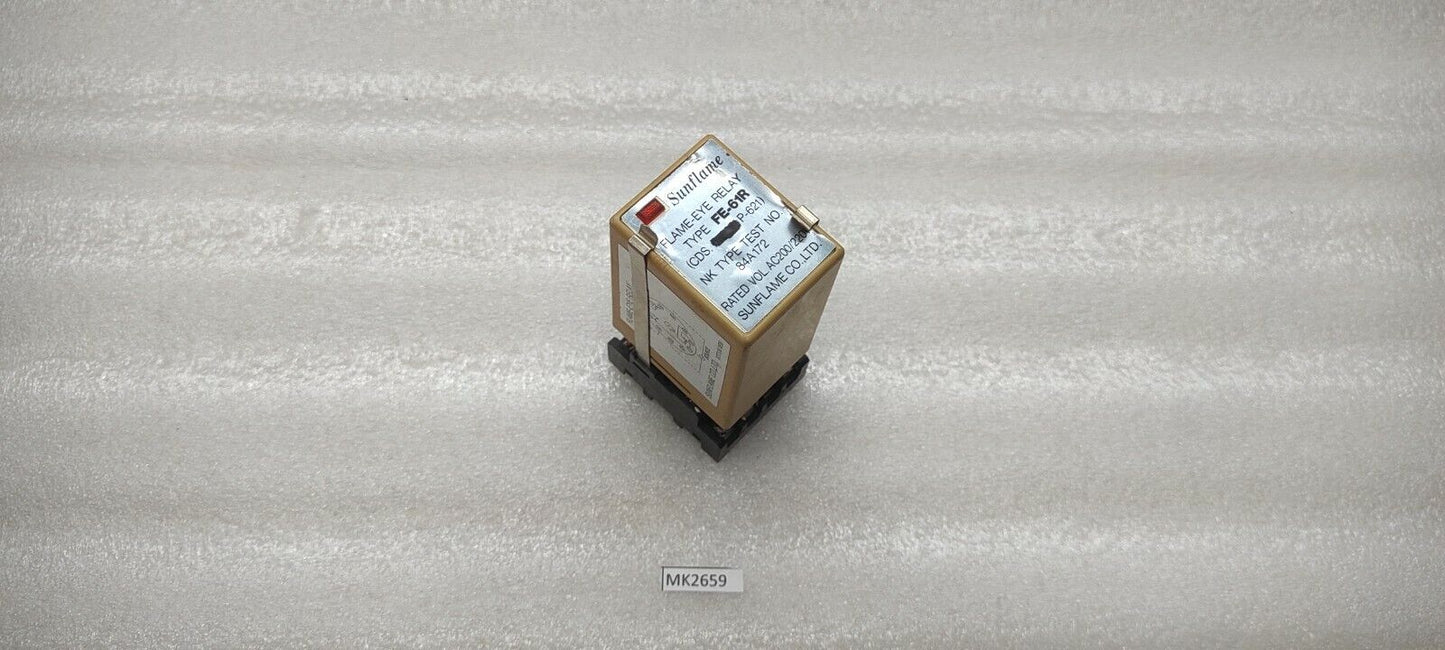 SUNFLAME FE61R FLAME EYE RELAY 200-220VAC