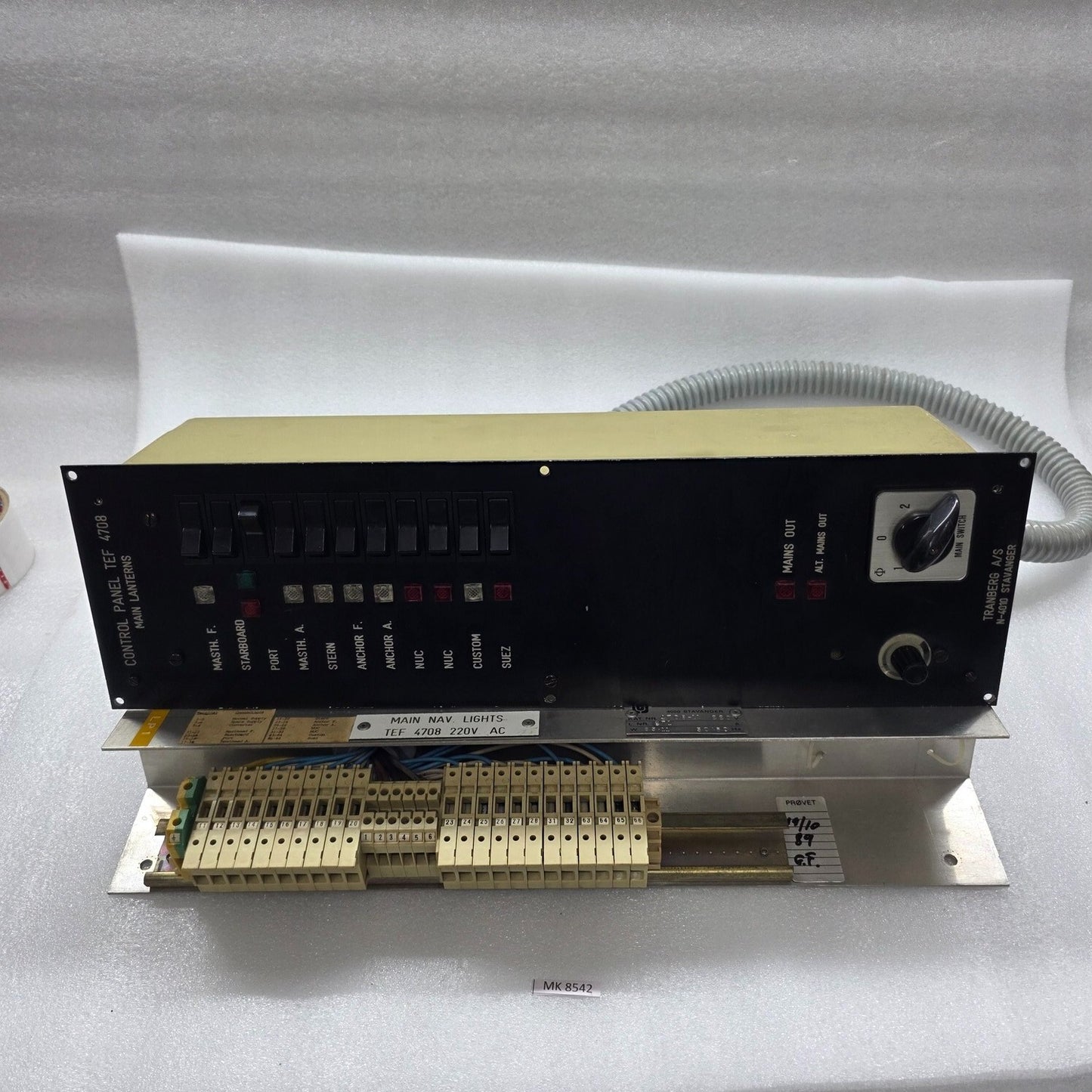 TRANSBERG TEF 4708 CONTROL PANEL MAIN LANTERNS