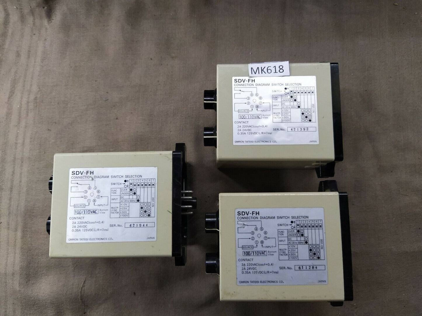 Omron SDV-FH6 Voltage Sensor 100-110V AC