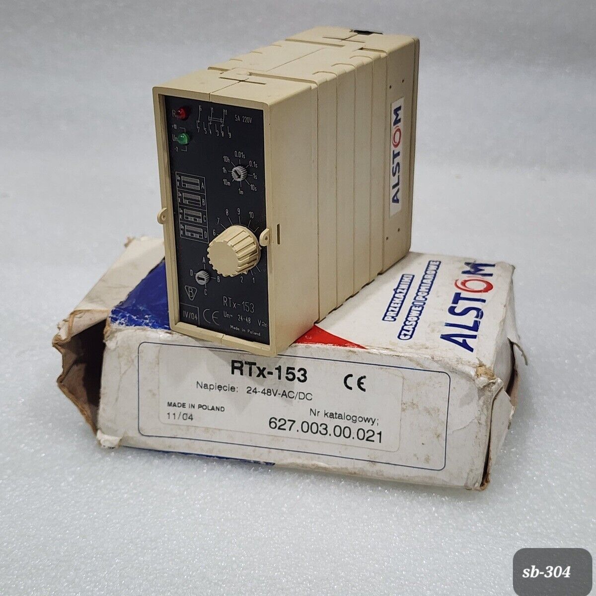 ALSTOM RTX-153 TIME RELAY 24-48V AC/DC