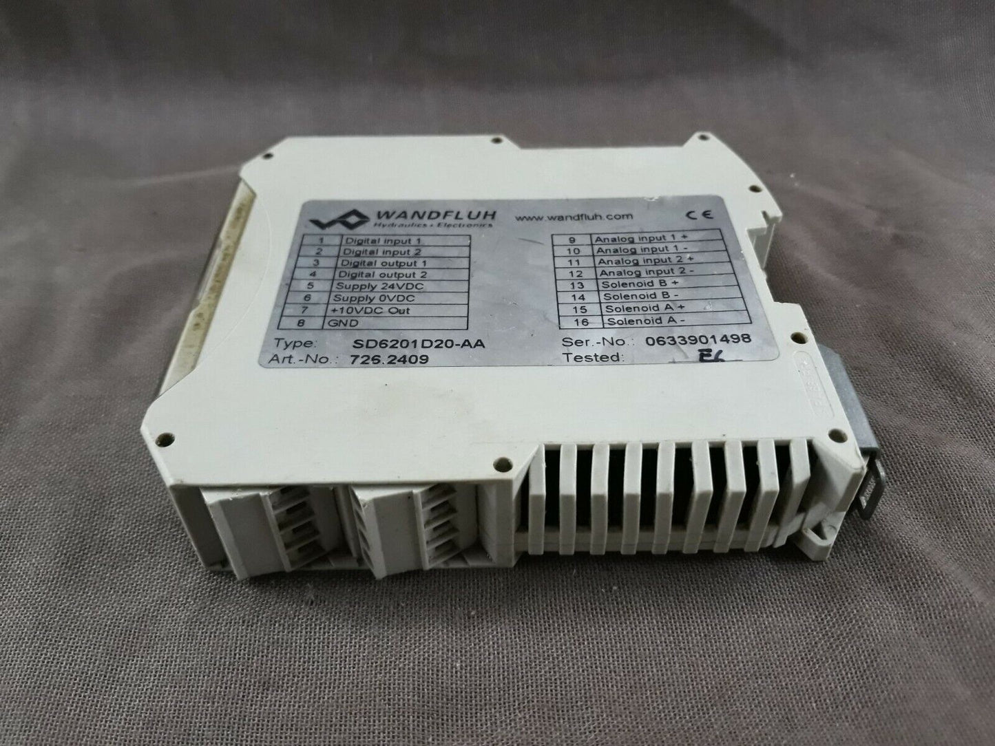 Wandfluh SD6 Digital Amplifier Module SD6201D20-AA 726.2409