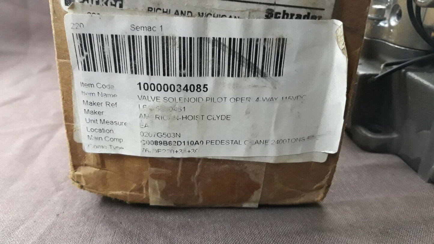 Parker Schrader Bellows L6455610461 Pneumatic Solenoid Valve SK-200/A5 Single