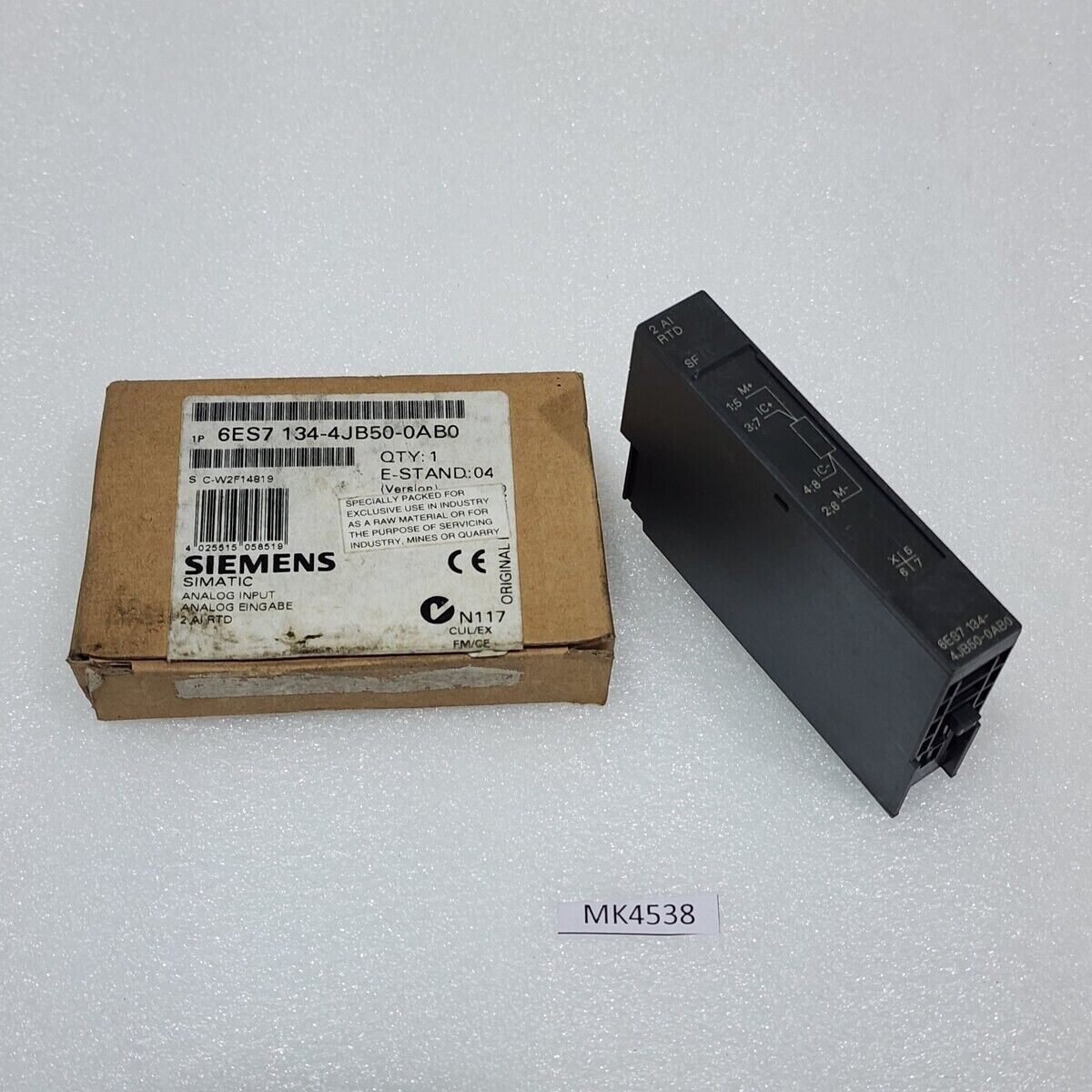 SIEMENS 6ES7 134-4JB50-0AB0 2-CH ANALOG INPUT MODULE