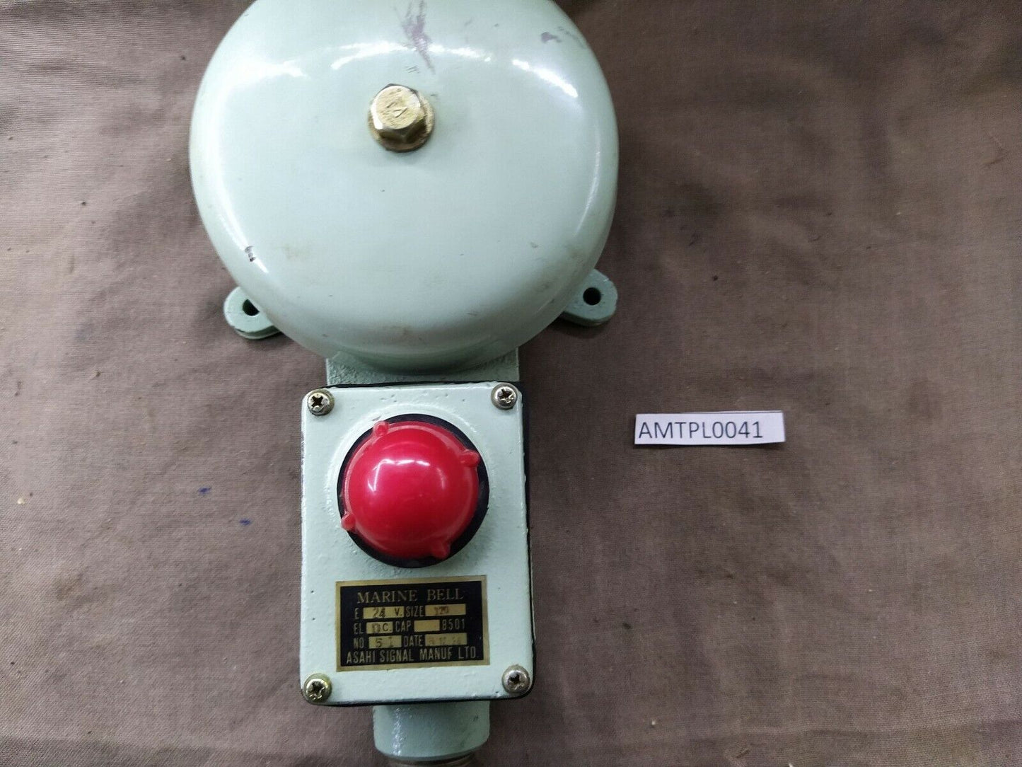 Asahi Signal Manuf Marine Bell 24 VDC
