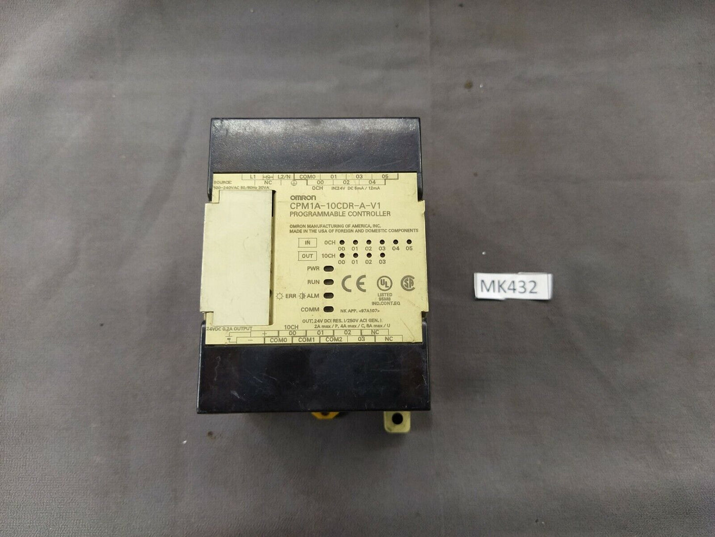 Omron CPM1A-10CDR-A-V1 Programmable Controller 100-240V AC CPM1A10CDRAV1