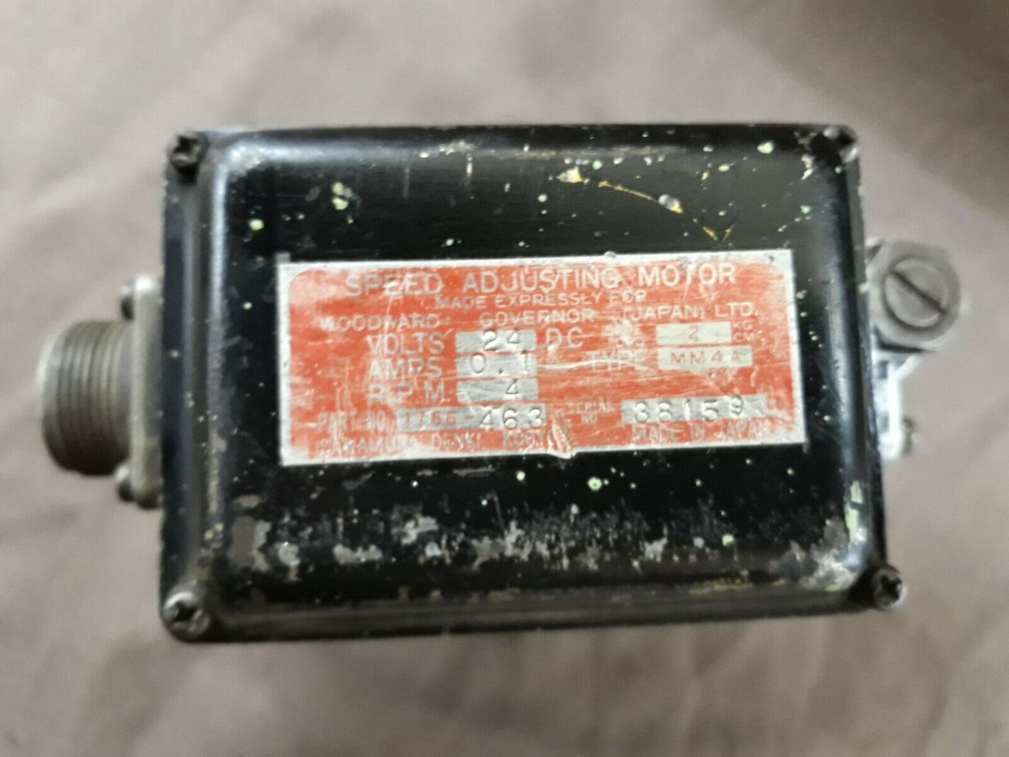 Woodward Governor Speed Adjusting Motor 1766-463 24 VDC