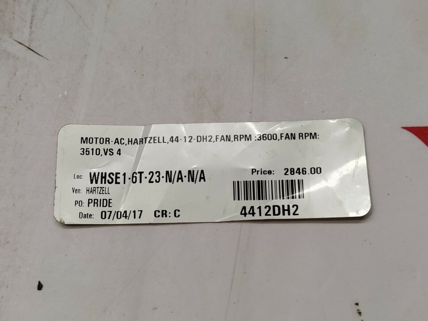 BALDOR 35X081Y474C2 ELECTRIC MOTOR 1-HP 3450-RPM 230/460V