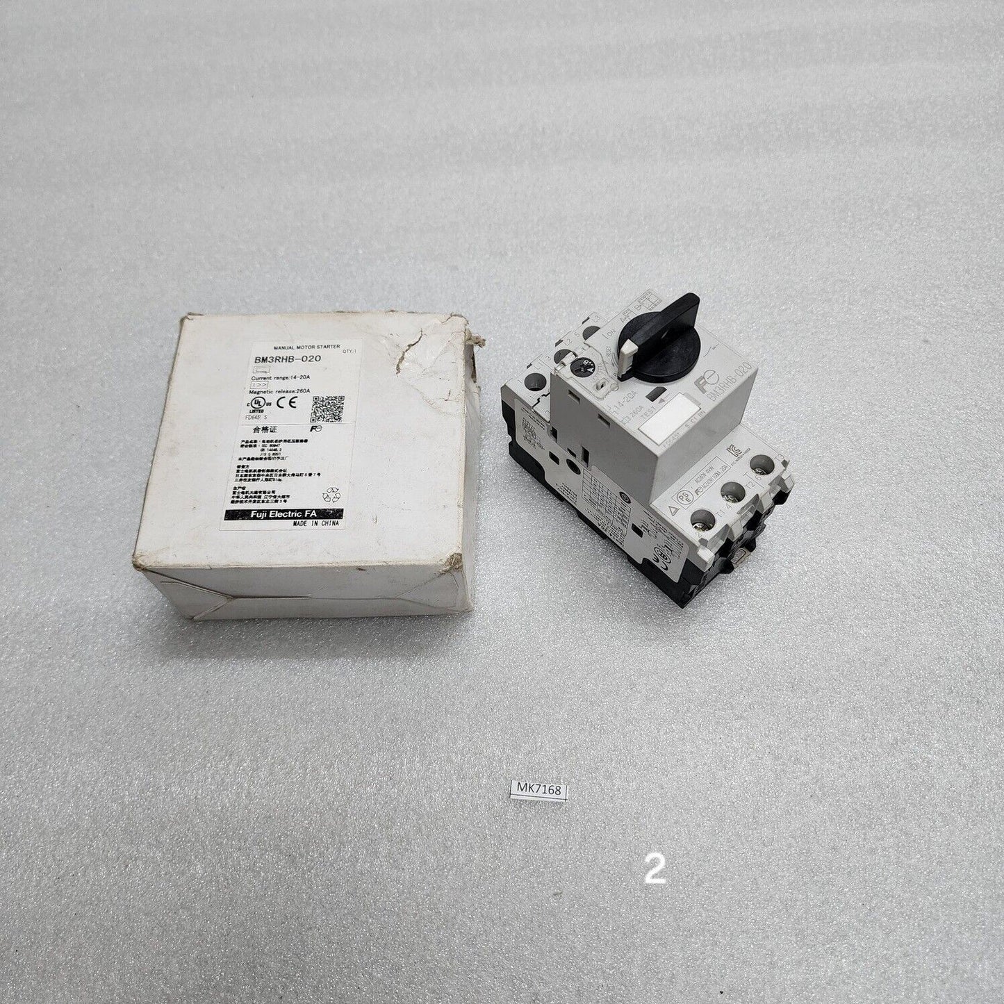 FUJI ELECTRIC BM3RHB-020 MANUAL MOTOR STARTER 14-20A