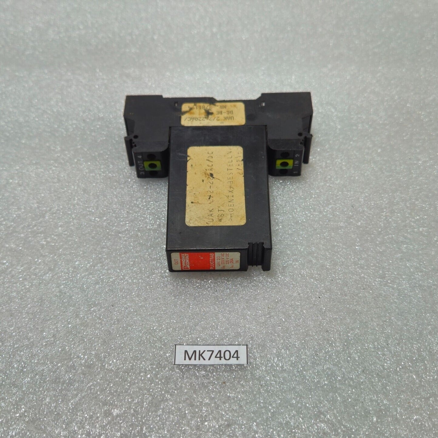 PHOENIX CONTACT UAK 2/2 PLUGTRAB 220V AC/DC 26A