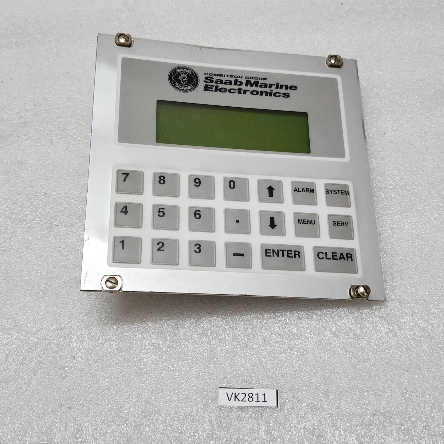 SAAB MARINE 9150065-532A BACKUP DISPLAY KEYBOARD DMC20481 OPTREX DMC2048I