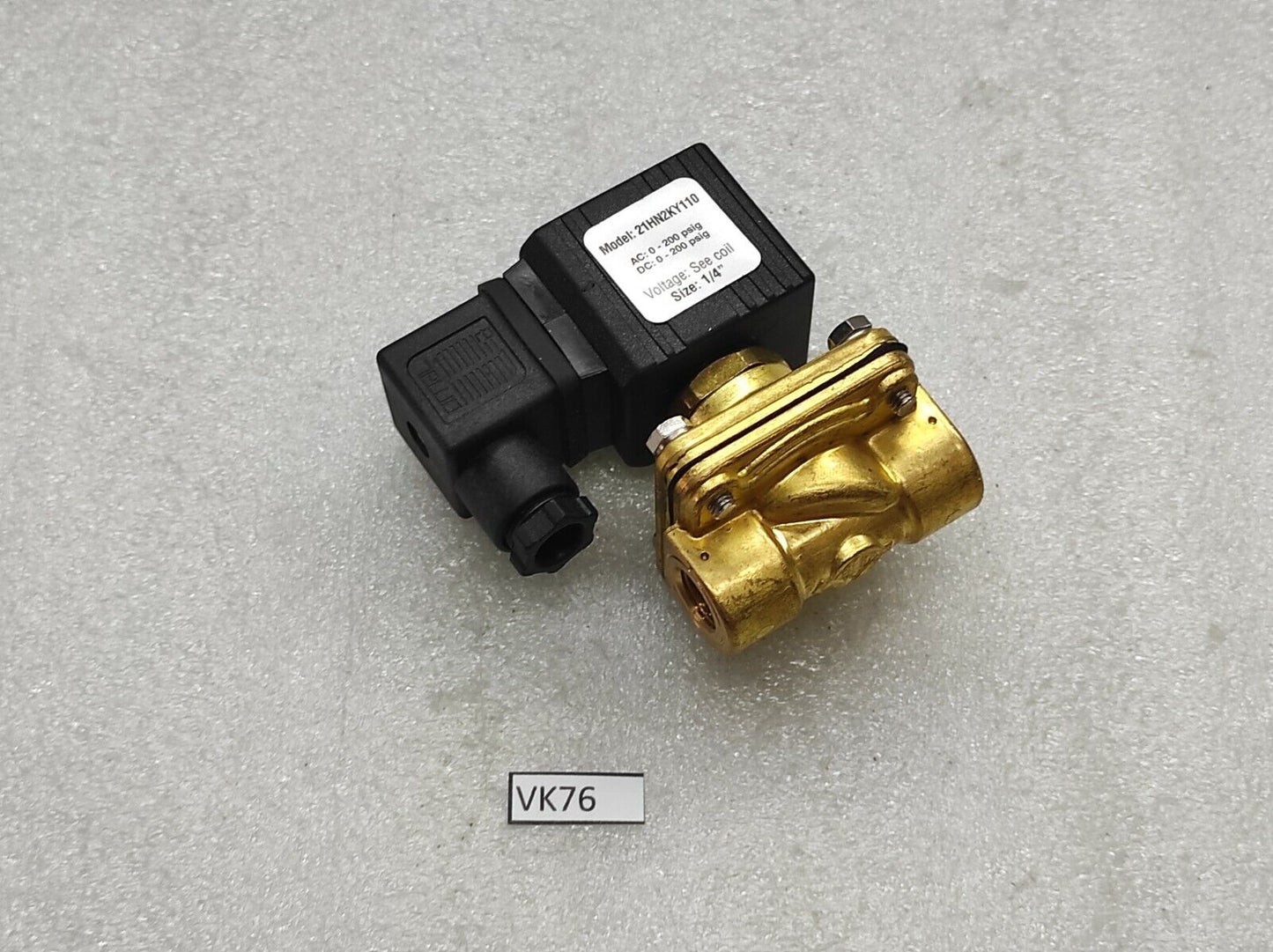 GRANZOW 21HB2KY110 SOLENOID VALVE COIL VOLTAGE 24VDC