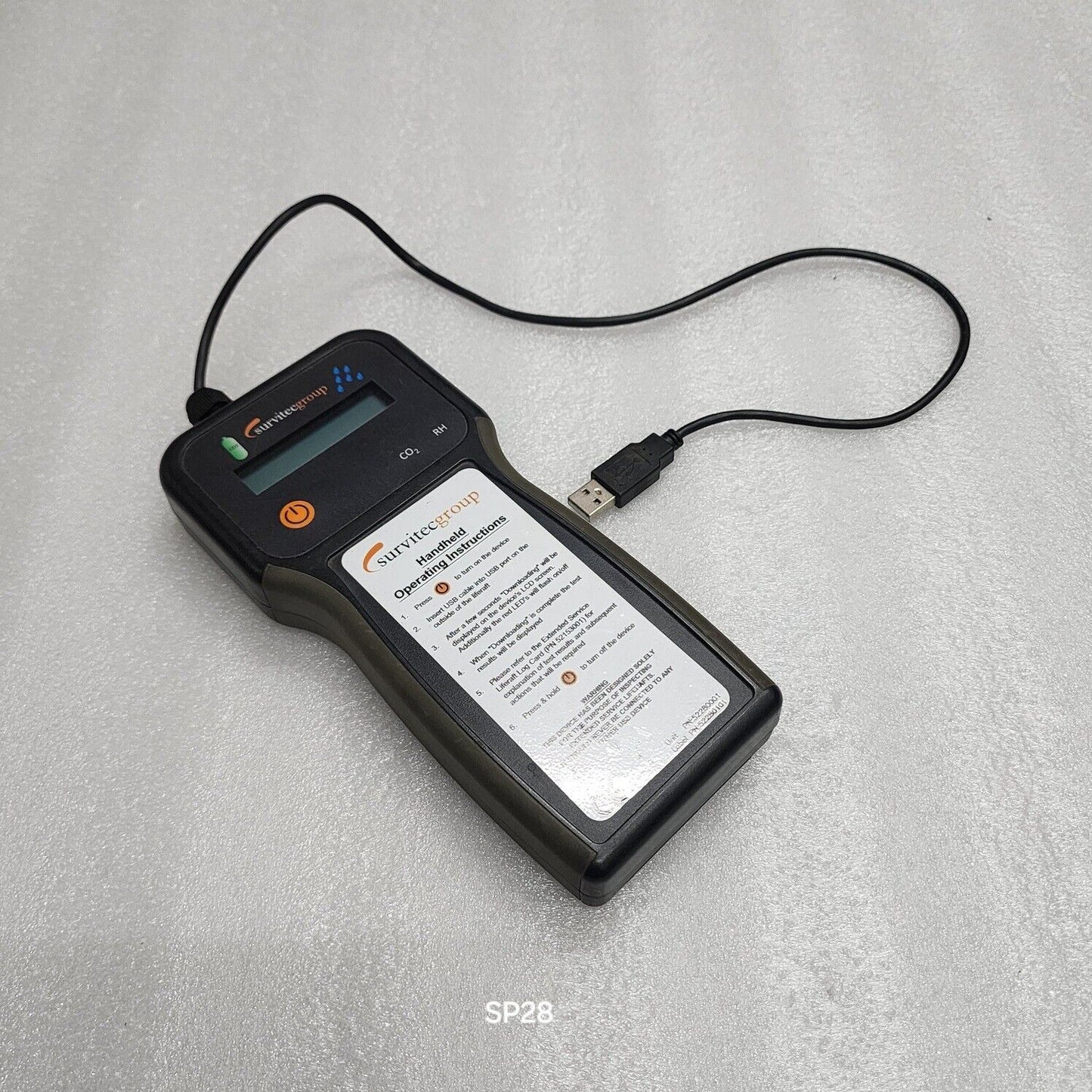 SURVITEC GROUP 52280001 HANDHELD OPERATING REMOTE 52280101