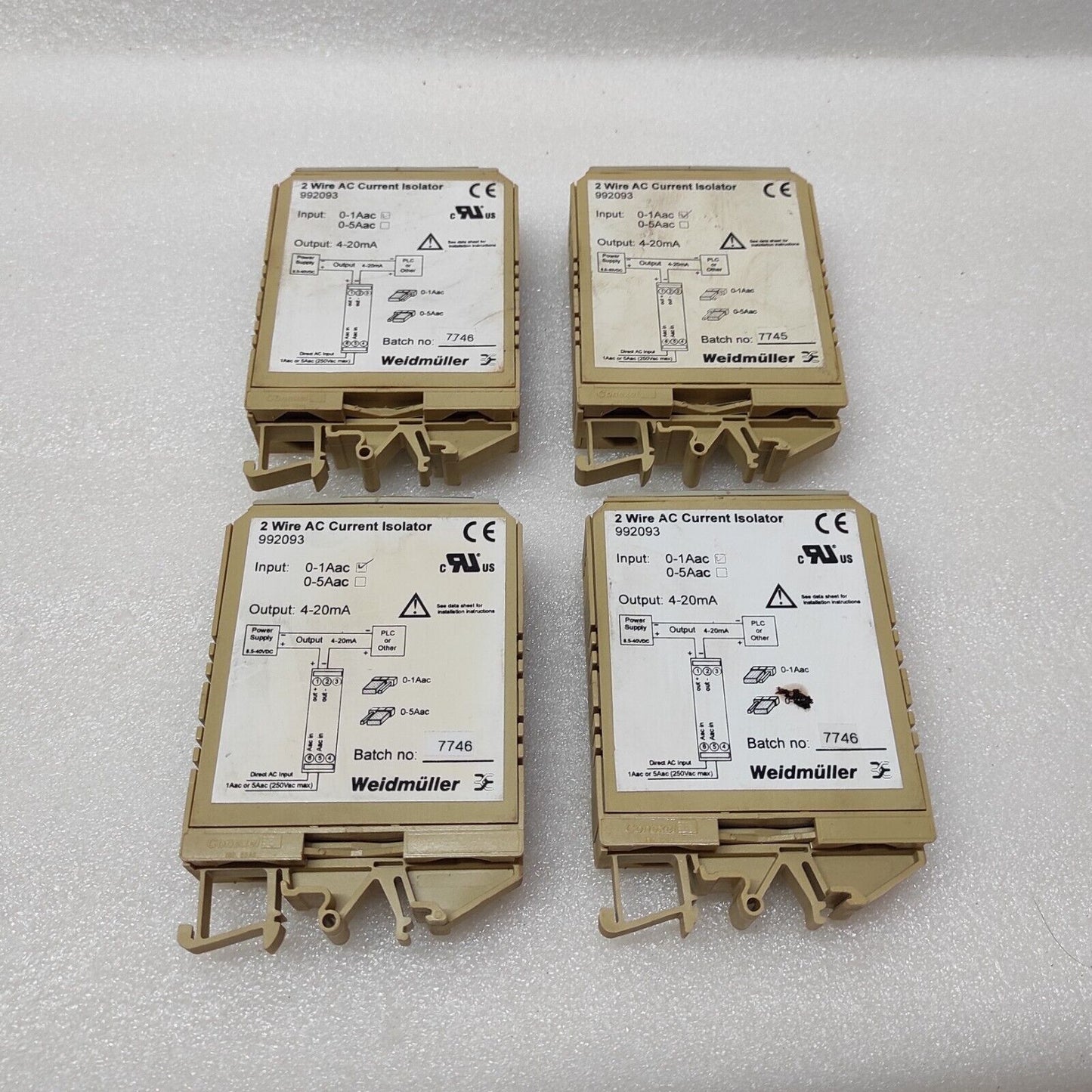 WEIDMULLER 992093 2-WIRE AC CURRENT ISOLATOR