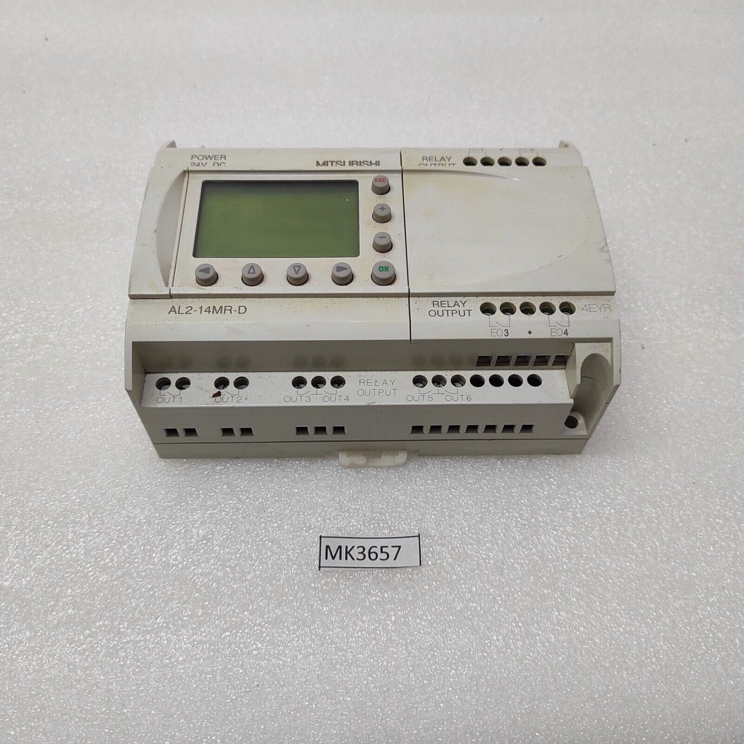 MITSUBISHI AL2-14MR-D ALPHA 2 LOGIC MODULE 24VDC