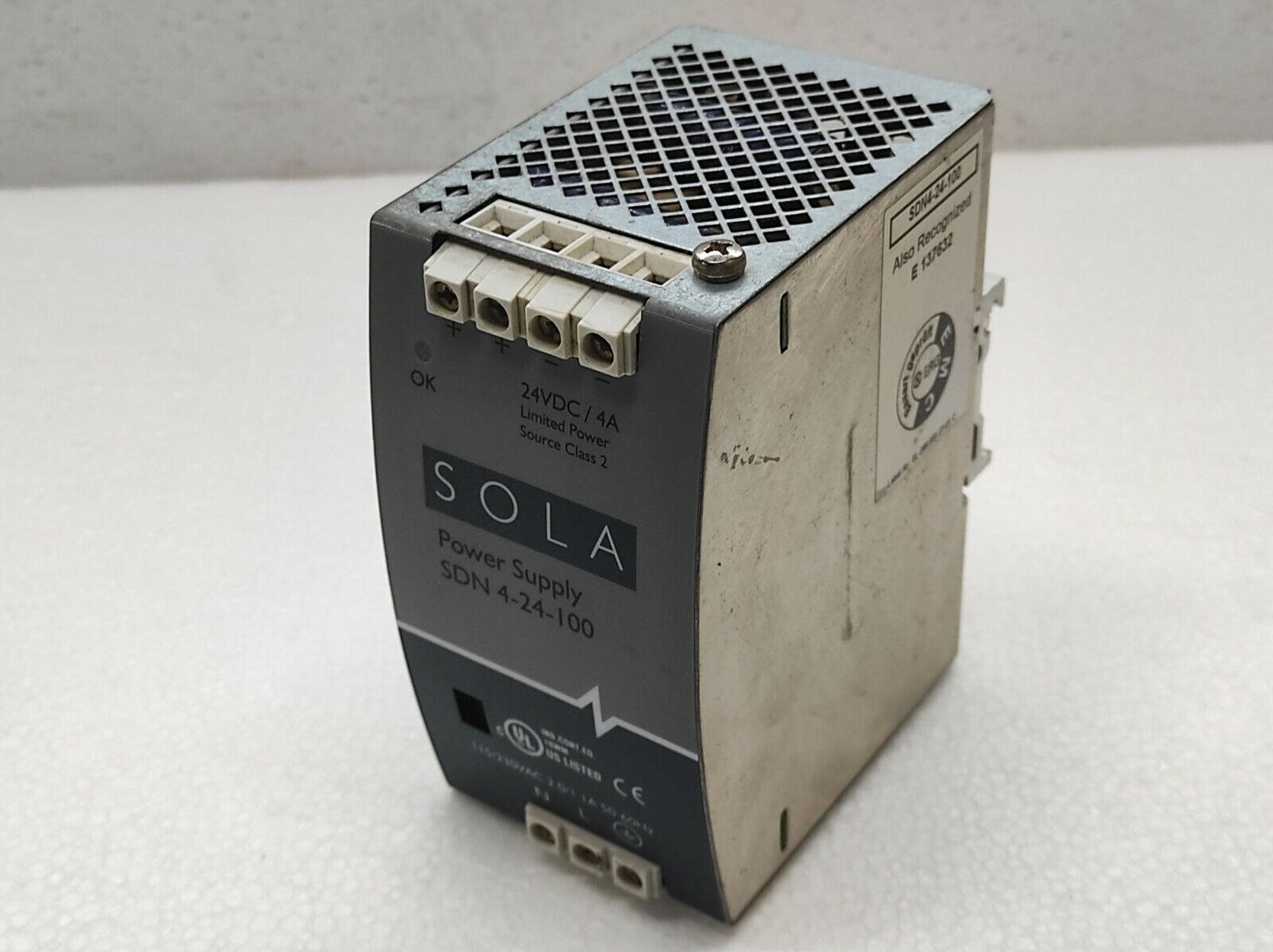 Sola SDN 4-24-100 Power Supply 24V DC 4A