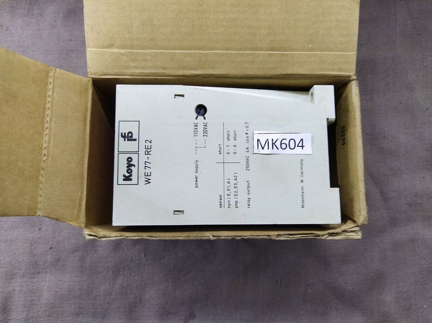 Pepperl + Fuchs Koyo WE77-RE2 Switch Amplifier 11924