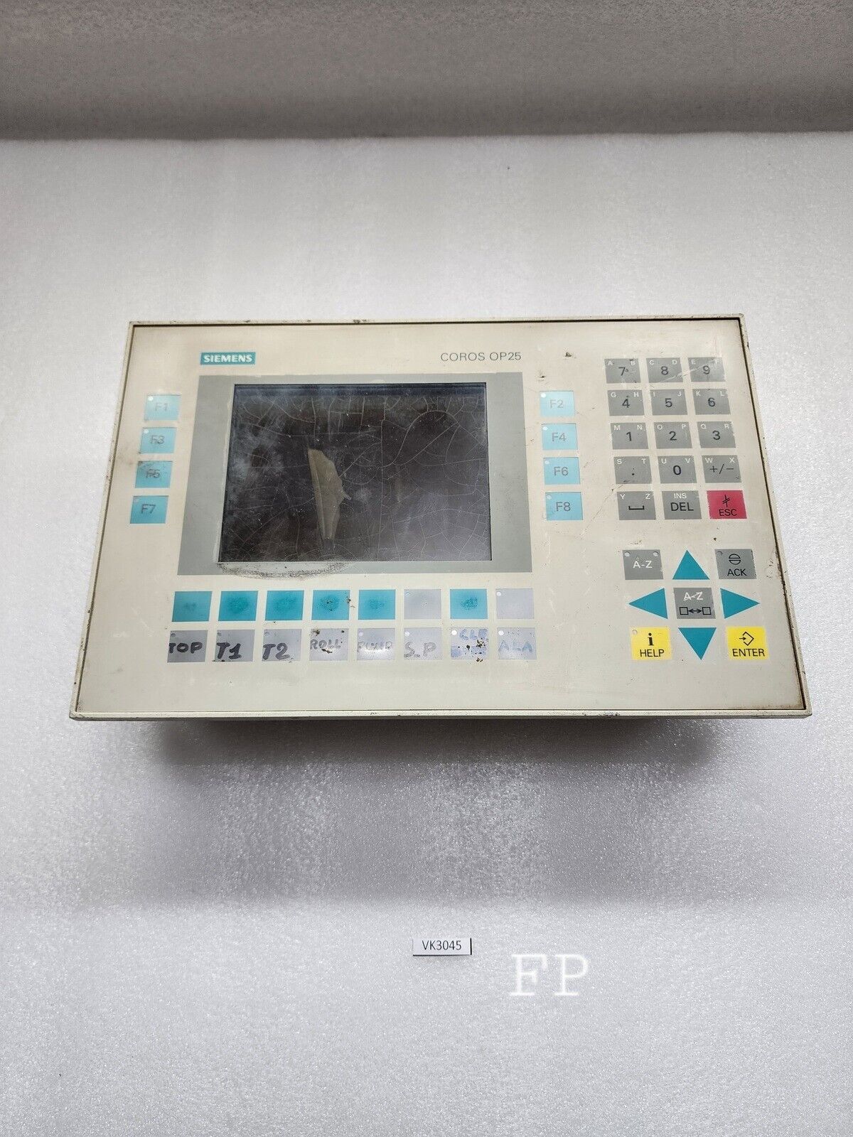 SIEMENS 6AV3525-1EA01-0AX0 SIMATIC HMI OPERATOR PANEL OP 25/A DISPLAY BROKEN