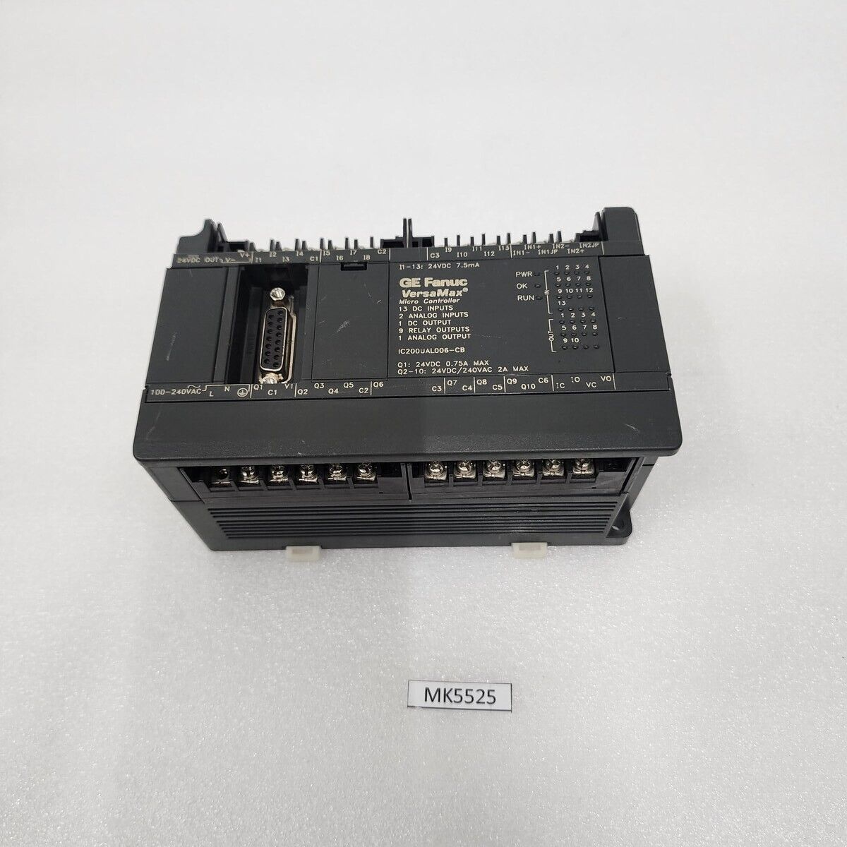 GE FANUC IC200UAL006-CB VERSA MAX MICRO CONTROLLER
