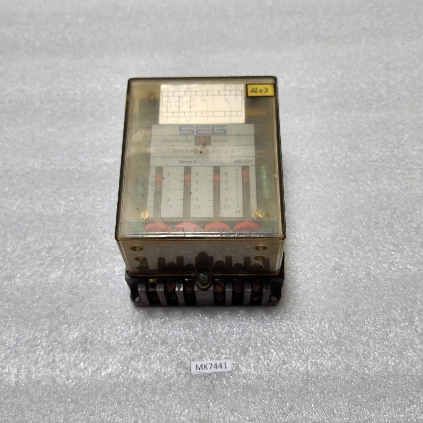 SEG STROMRELAIS IWU-2-3 OVER CURRENT RELAY