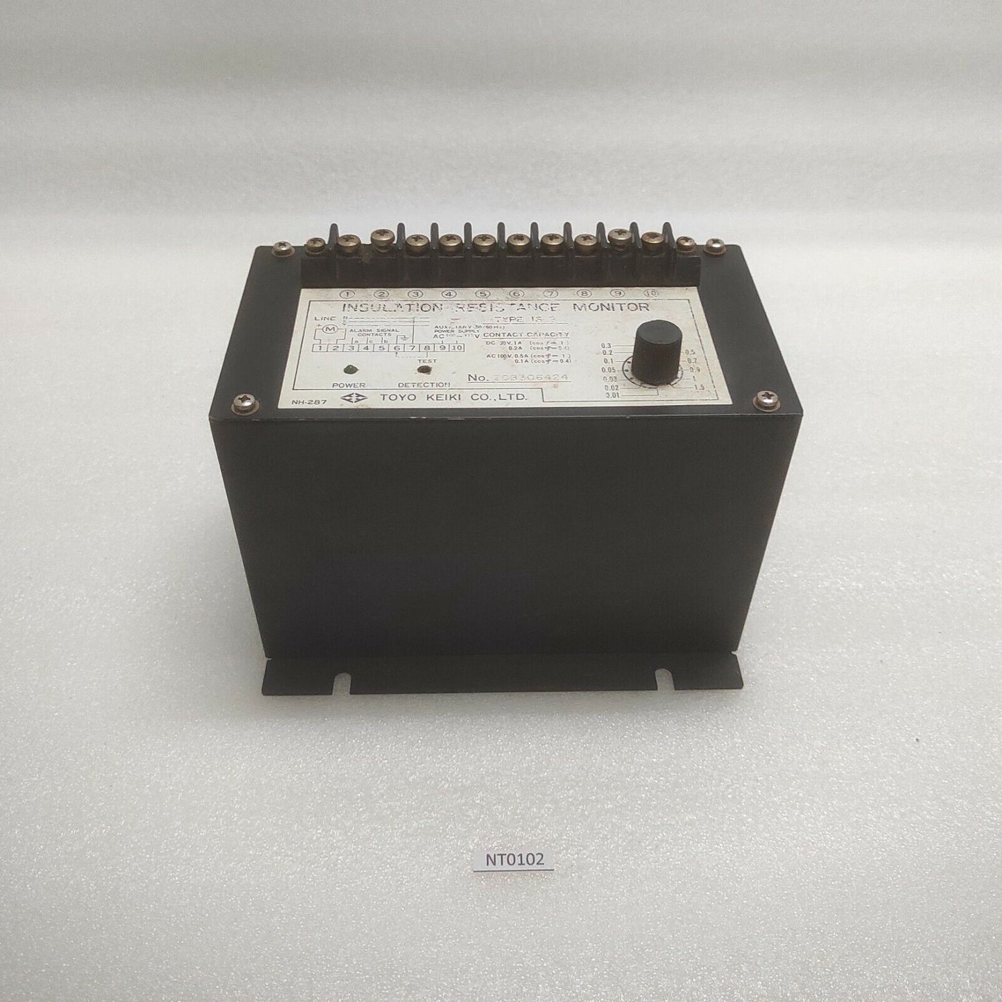 TOYO KEIKI IS-3 INSULATION RESISTANCE MONITOR 110-115V