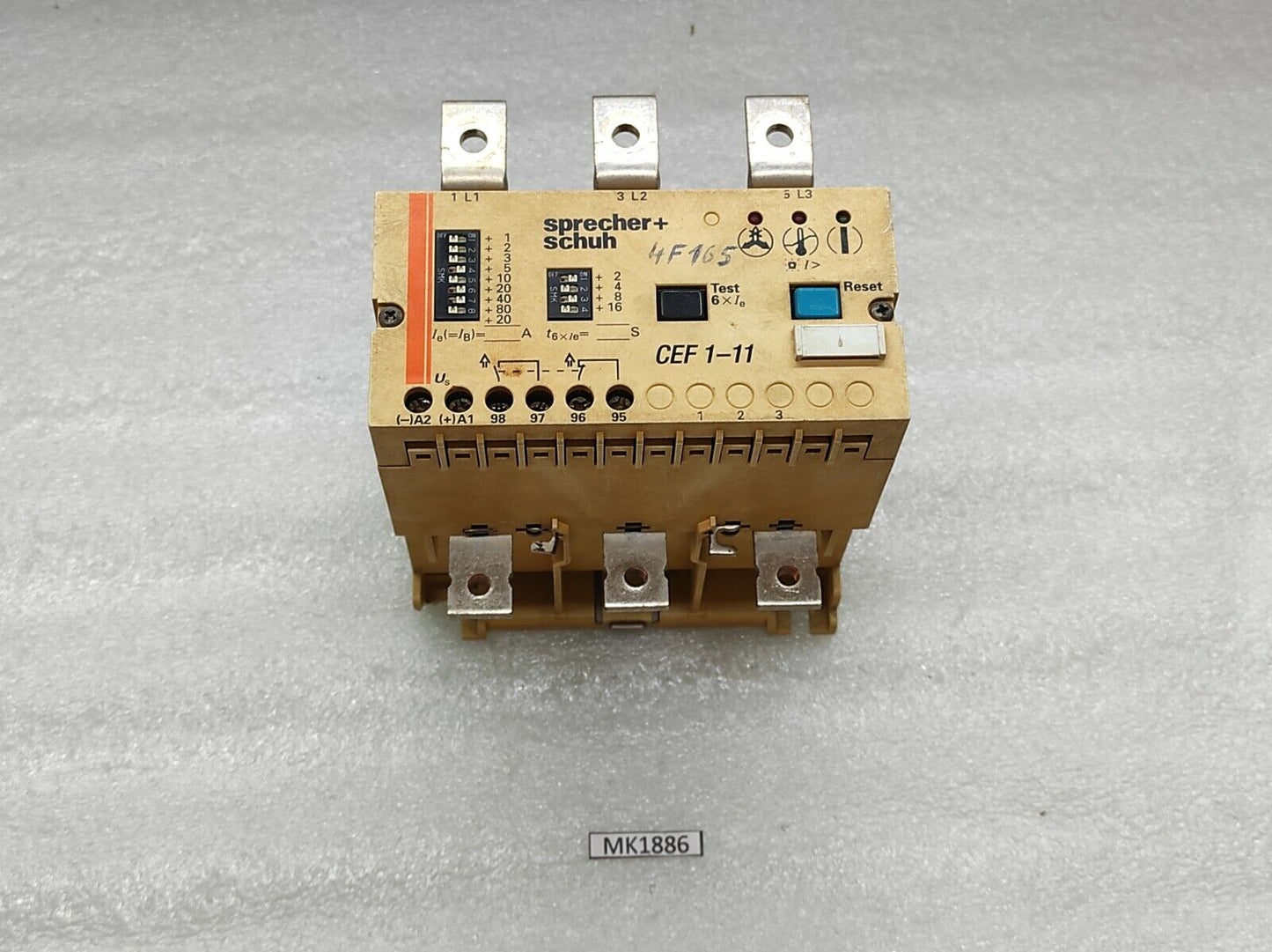 SPRECHER SCHUH CEF1-11 ELECTRONIC MOTOR PROTECTOR RELAY 180A 230V