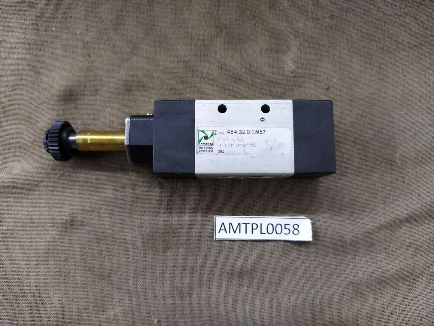 Pneumax 484.32.0.1.M57 Solenoid Spring Valve 10 BAR