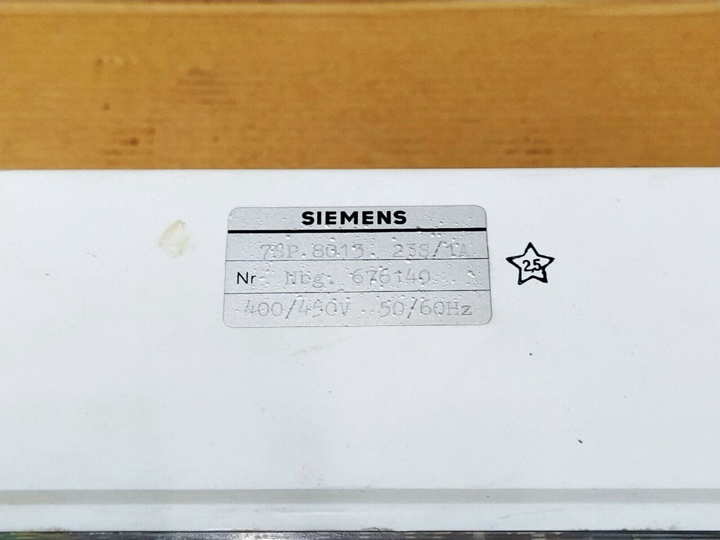 Siemens 7SP 8013 23S/1A 676140 400/450V GENOP 23 S Overcurrent Reverse Power Pro