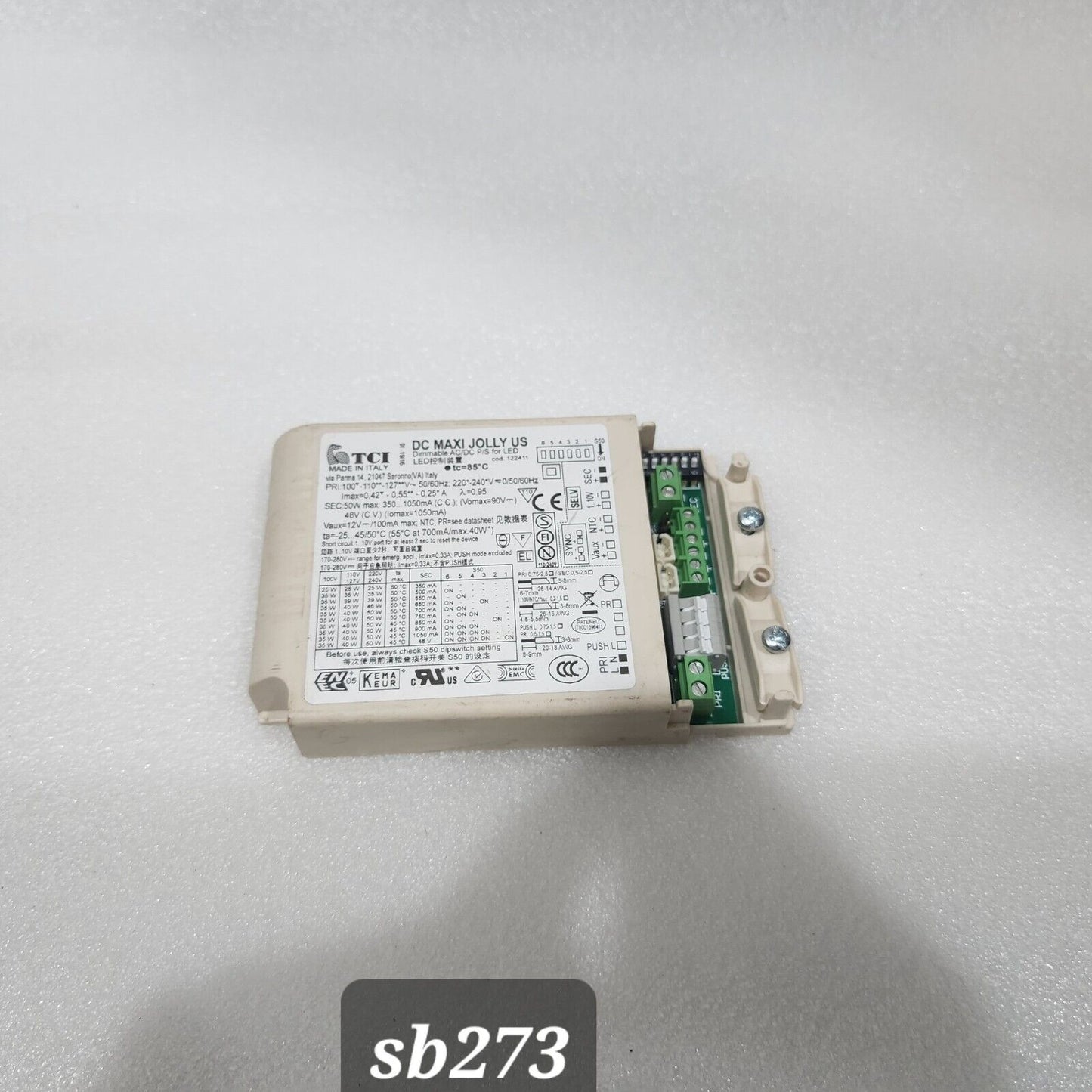 TCI 122411 DIMMABLE AC/DC P/S FOR LED - LED DRIVER