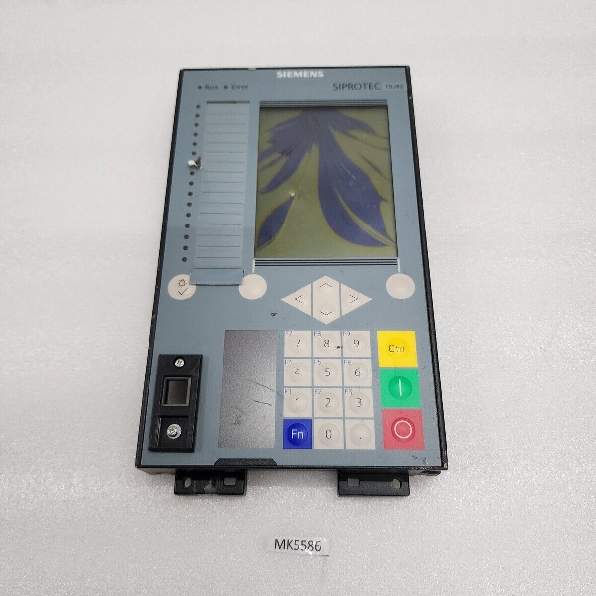 SIEMENS SIPROTEC 7SJ82 FRONT DISPLAY PANEL BROKEN