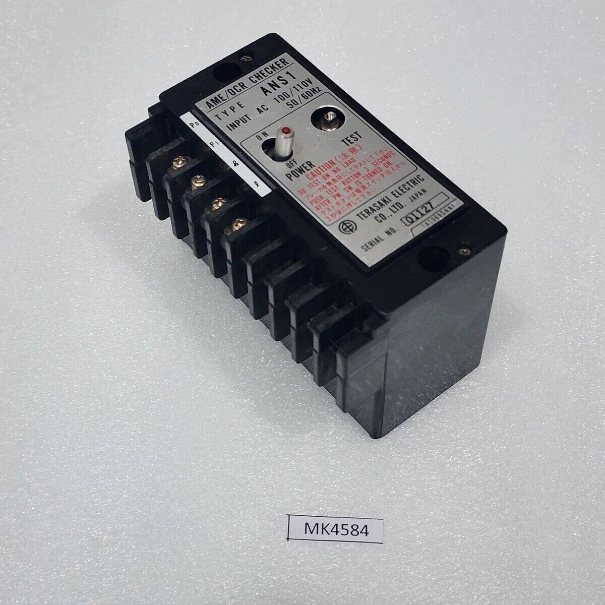 TERASAKI ANS 1 AME-OCR CHECKER 100-110VAC