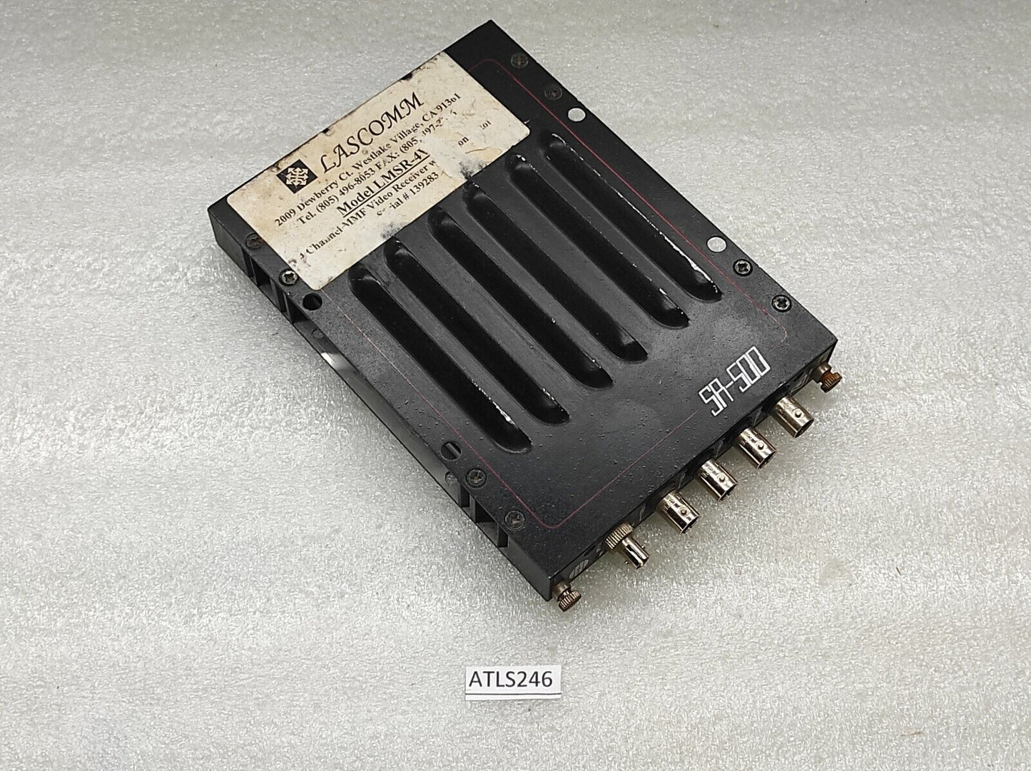 LASCOMM LMSR-4V 4CHANNEL MMF VIDEO RECEIVER SR-500E9