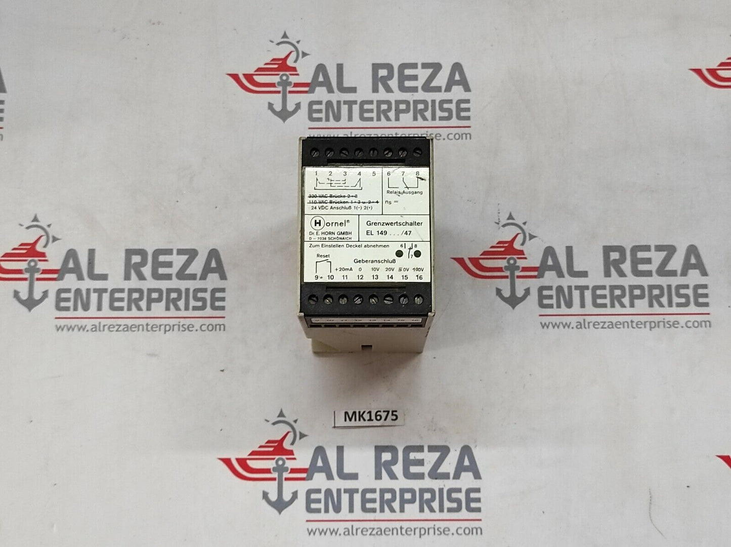 HORNEL EL 149043/47 SPEED LIMIT SWITCH 24VDC EL149043-47