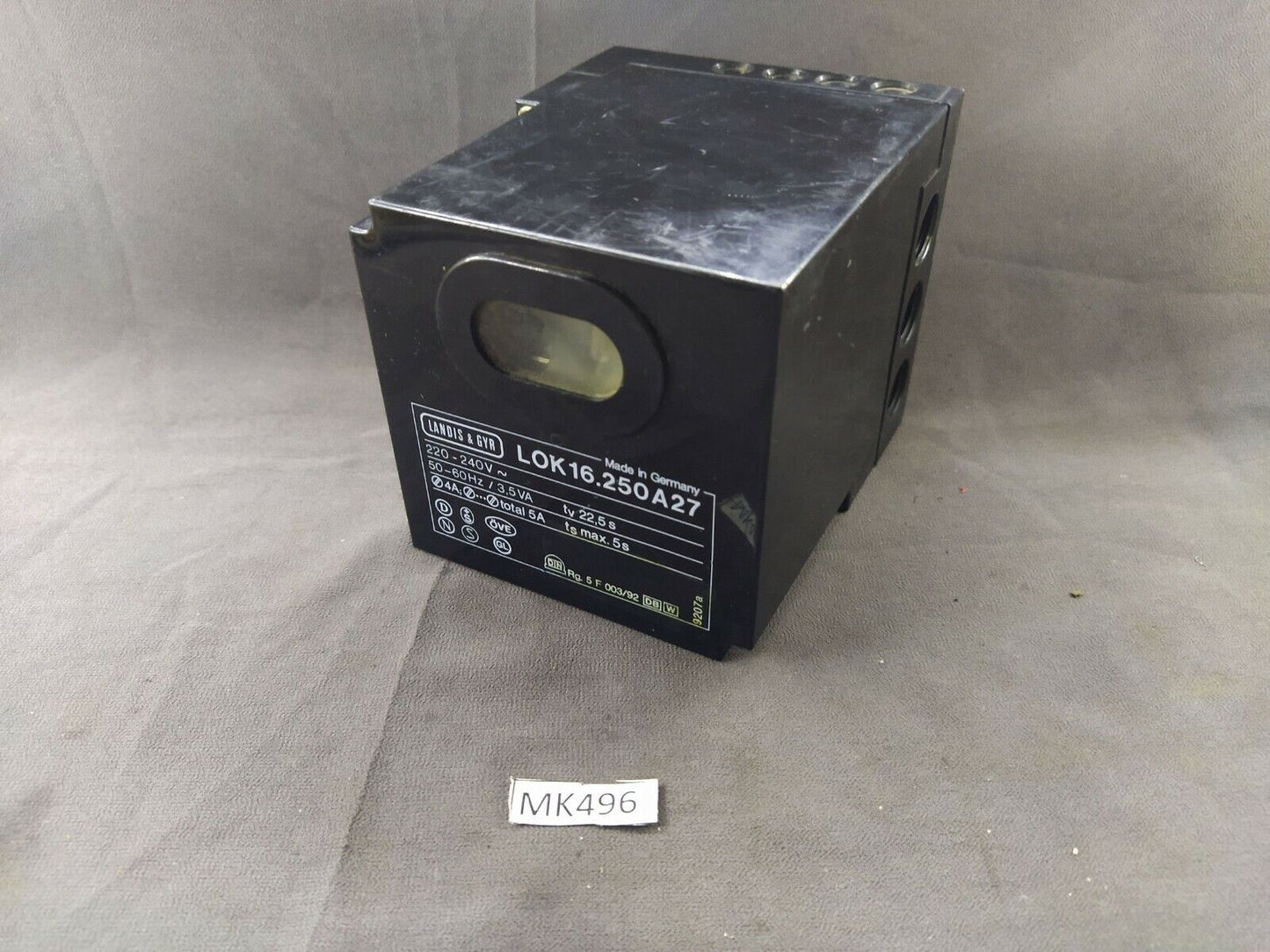 Landis & Gyr LOK16.250A27 Burner Control 220-240V LOK 16.250A27