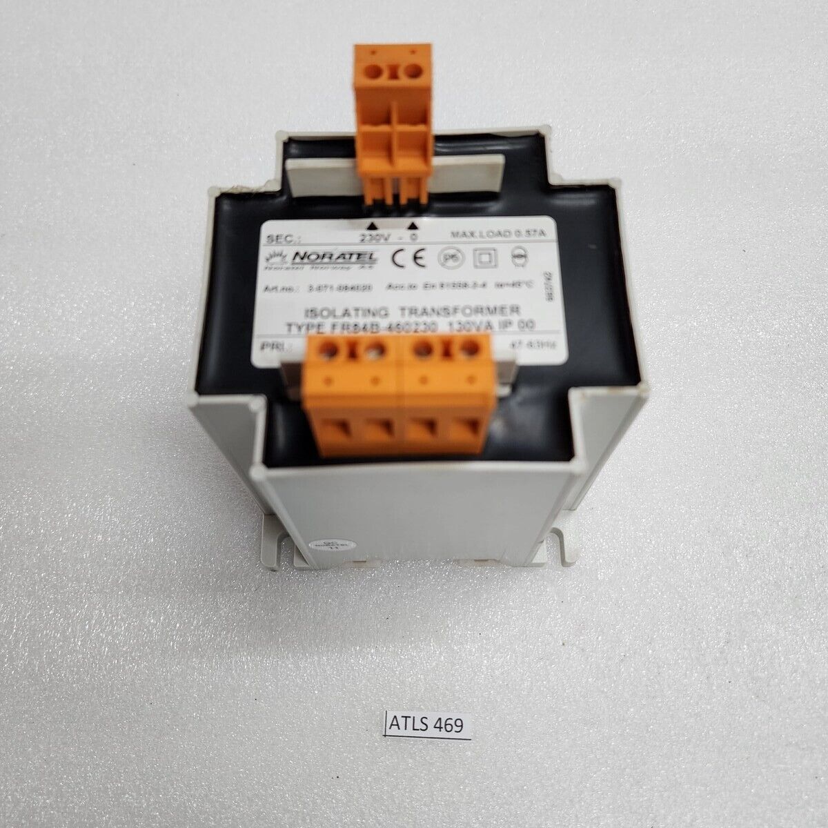 NORATEL 3-071-084020 ISOLATING TRANSFORMER 130VA FR84B-460230 230V