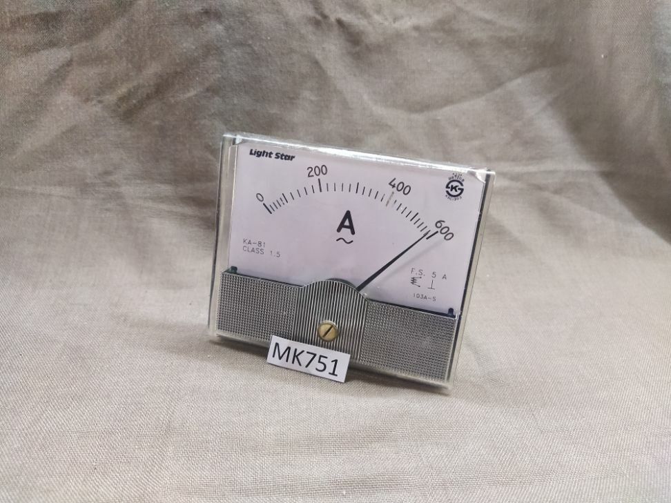 LIGHT STAR KA-81 AMMETER 103A-S 5A 0-600A