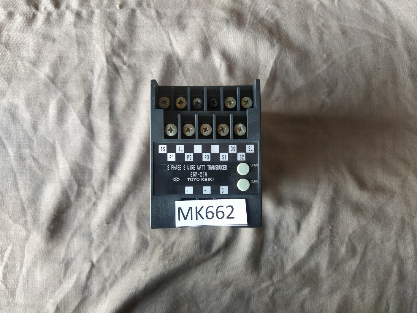 Toyo Keiki EGM-23A 3-Phase 3-Wire Watt Transducer