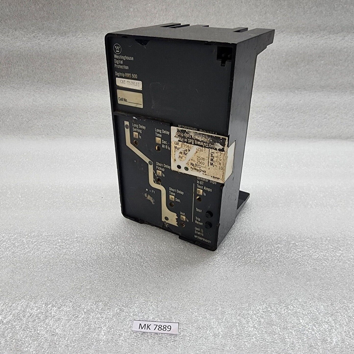 WESTINGHOUSE RMS500 DIGITAL PROTECTION RELAY T52BLSI PD6S25A250